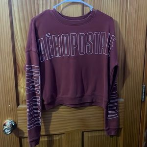 Aeropostale cropped crewneck sweater